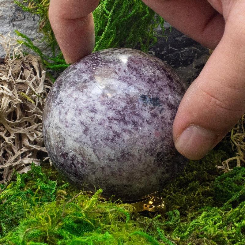 Natural Large Lepidolite Crystal Sphere || From Madagascar-Nature's Treasures