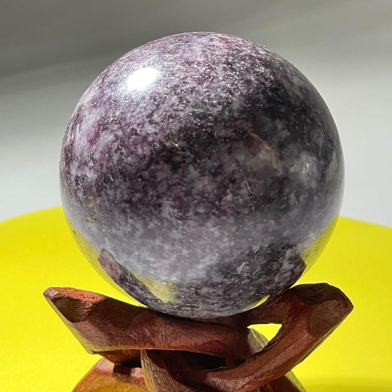 Natural Lepidolite Crystal Sphere || From Brazil-Nature's Treasures