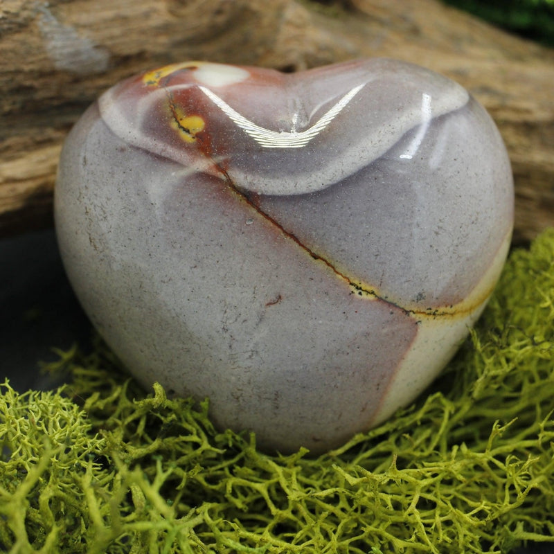 Natural Mookaite Jasper Pocket Hearts || Protection, Instinct || Australia-Nature's Treasures