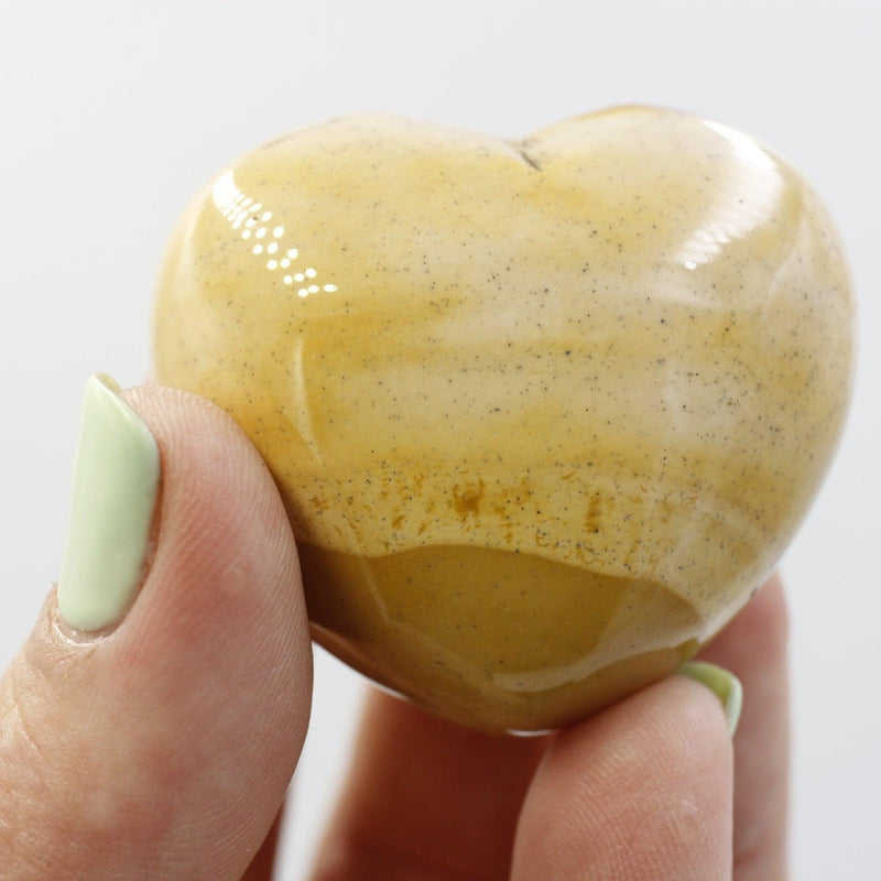 Natural Mookaite Jasper Pocket Hearts || Protection, Instinct || Australia-Nature's Treasures