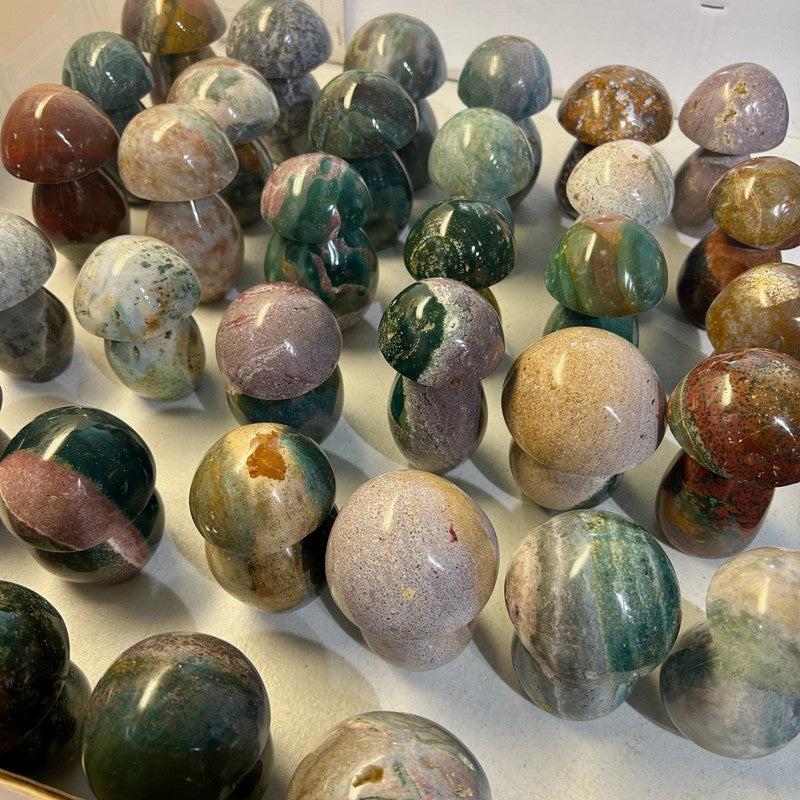 Natural Ocean Jasper Mushroom Carvings || Madagascar-Nature's Treasures