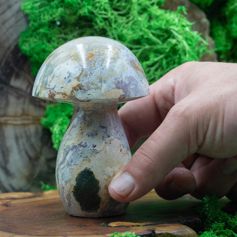 Natural Ocean Jasper Mushroom Carvings || Madagascar-Nature's Treasures