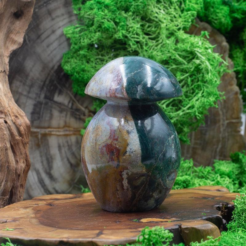 Natural Ocean Jasper Mushroom Carvings || Madagascar-Nature's Treasures