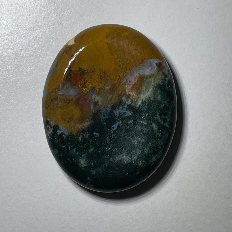Natural Ocean Jasper Palm Stone | Madagascar Worry Stone-Nature's Treasures
