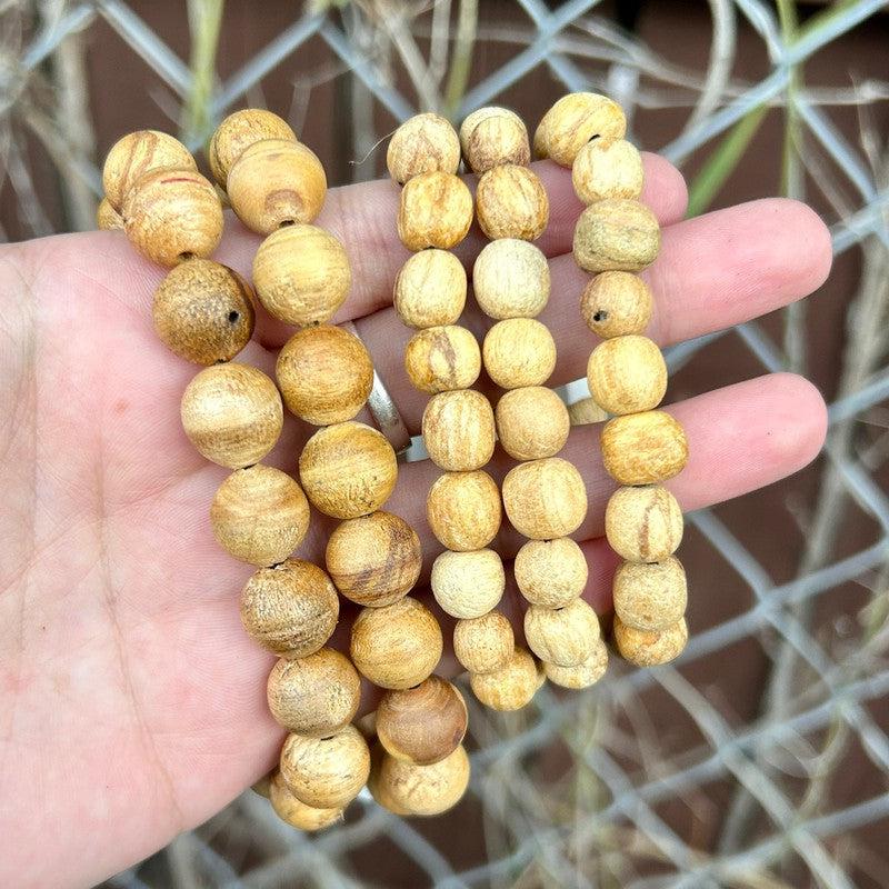 Natural Palo Santo Bead Bracelet's || Protection