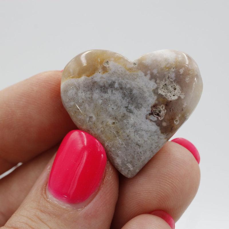 Natural Pink Amethyst Pocket Hearts || Protection, Cleansing || Brazil-Nature's Treasures