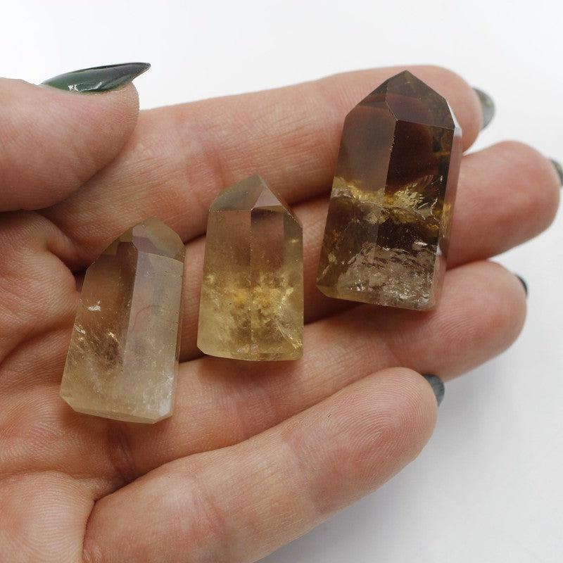 Natural Polished Citrine Tower Points || Abundance || Brazil-Nature's Treasures