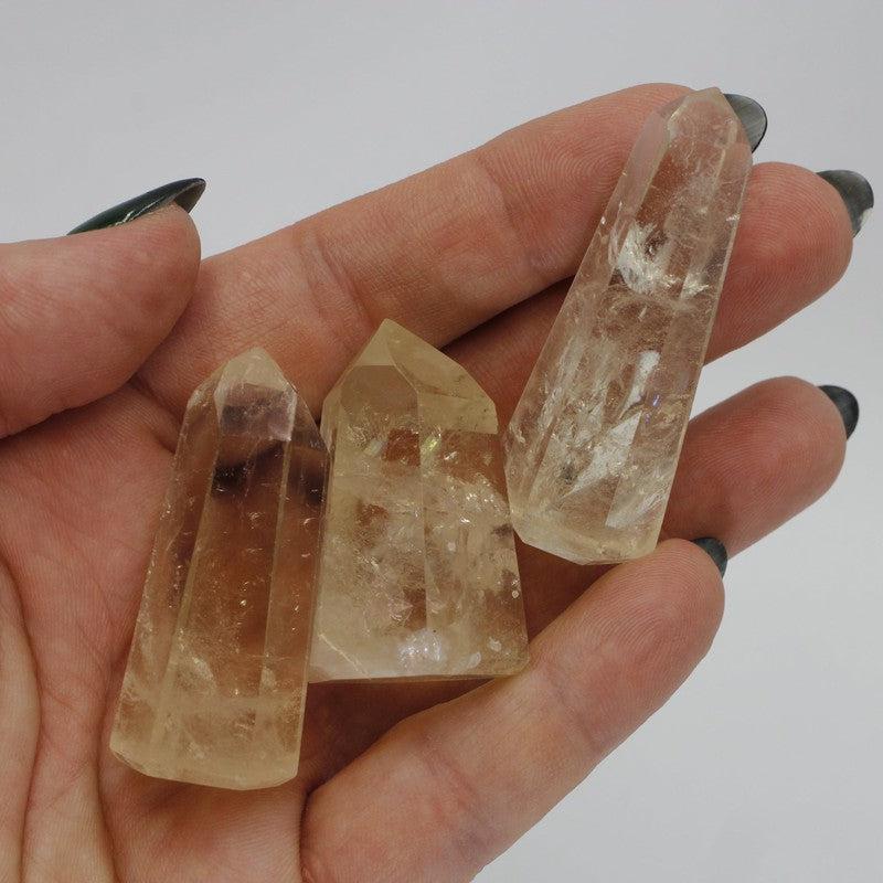 Natural Polished Citrine Tower Points || Abundance || Brazil-Nature's Treasures