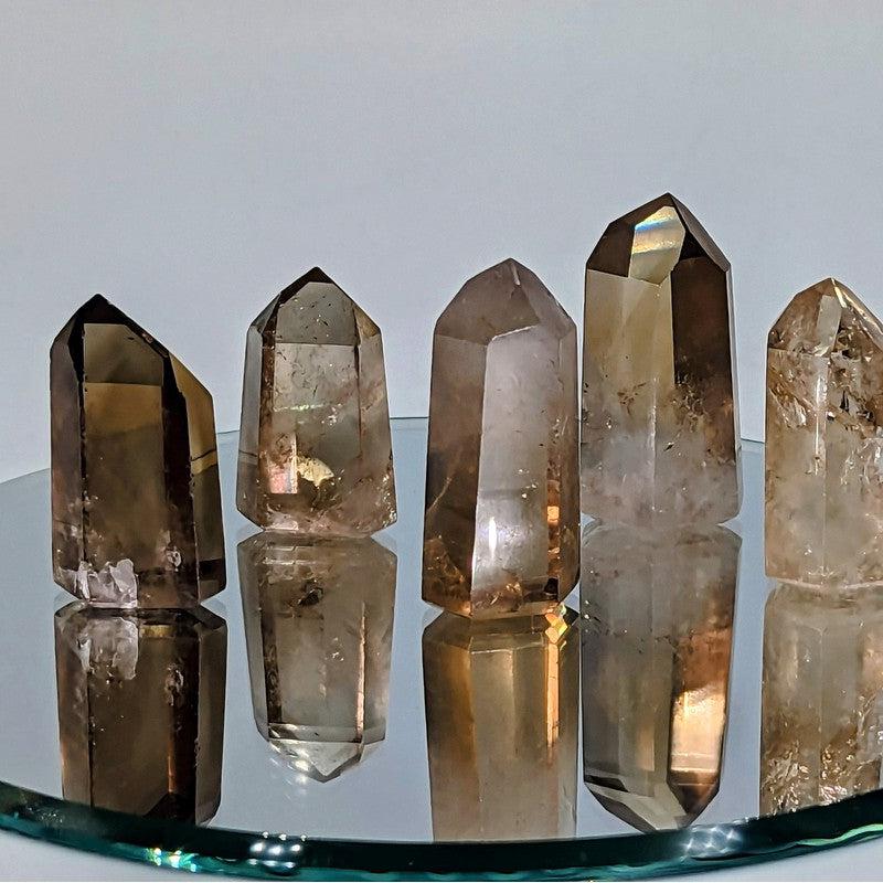 Natural Polished Citrine Tower Points || Abundance || Brazil