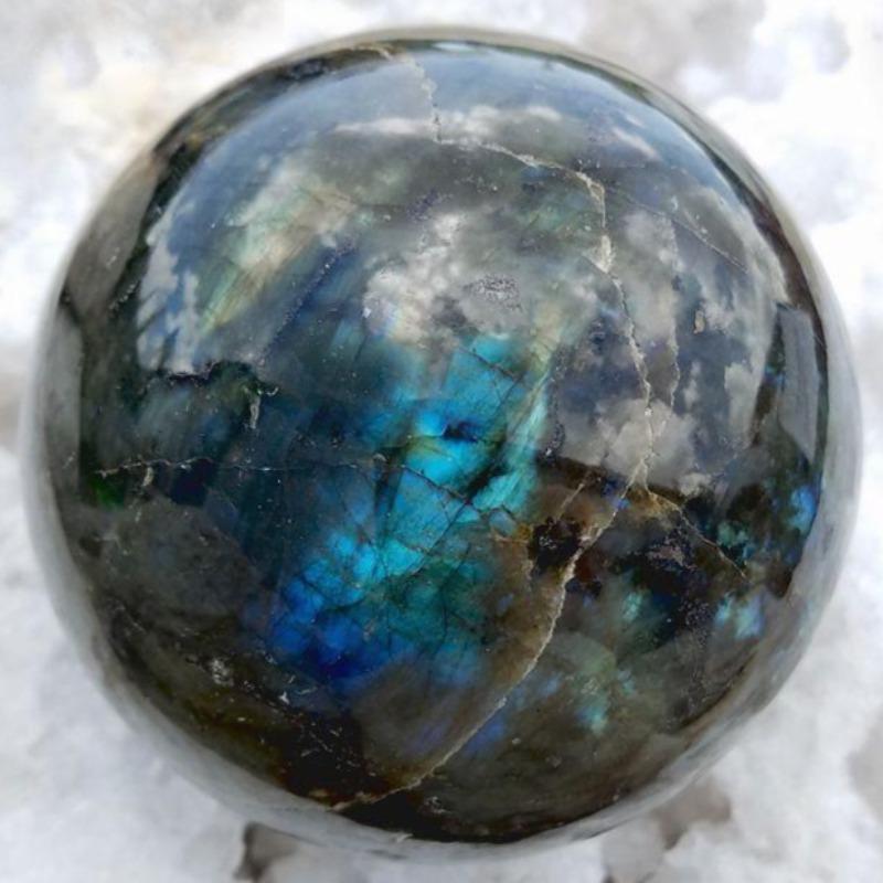 Natural Polished Labradorite Spheres || Madagascar-Nature's Treasures