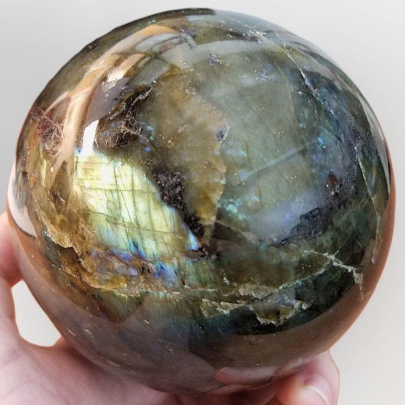 Natural Polished Labradorite Spheres || Madagascar-Nature's Treasures