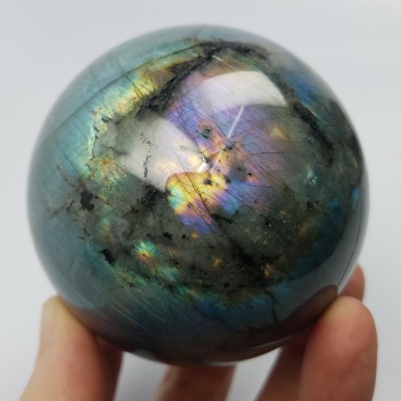 Natural Polished Labradorite Spheres || Madagascar-Nature's Treasures