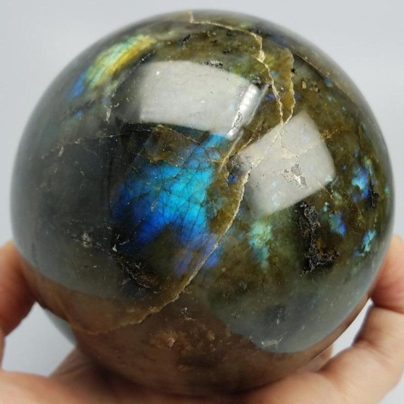 Natural Polished Labradorite Spheres || Madagascar-Nature's Treasures