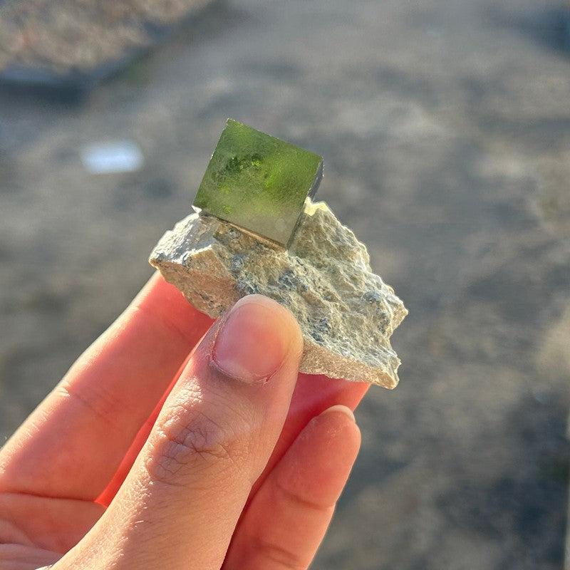 Natural Pyrite Cubes In Matrix-Nature's Treasures