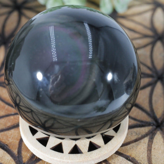 Natural Rainbow Obsidian Sphere – Mexico-Nature's Treasures