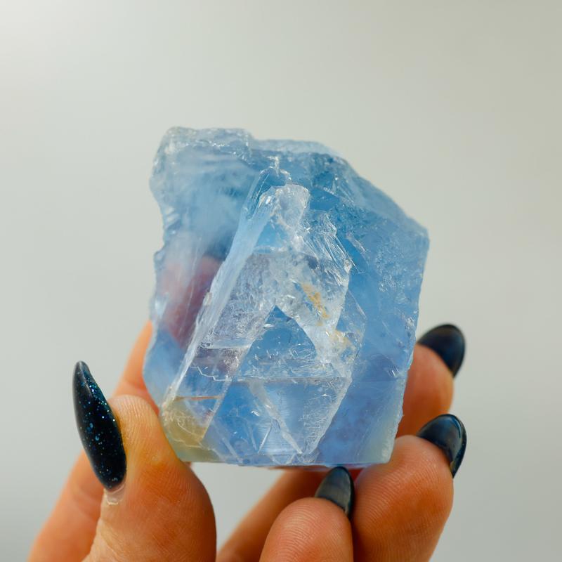 Natural Raw Blue Fluorite Crystal Pieces || Trunk Show 2024-Nature's Treasures
