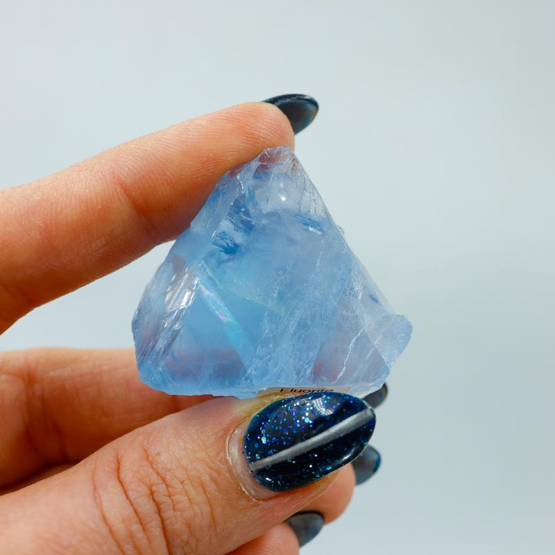 Natural Raw Blue Fluorite Crystal Pieces || Trunk Show 2024-Nature's Treasures