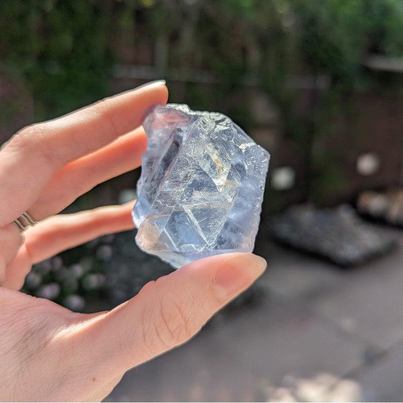 Natural Raw Blue Fluorite Crystals