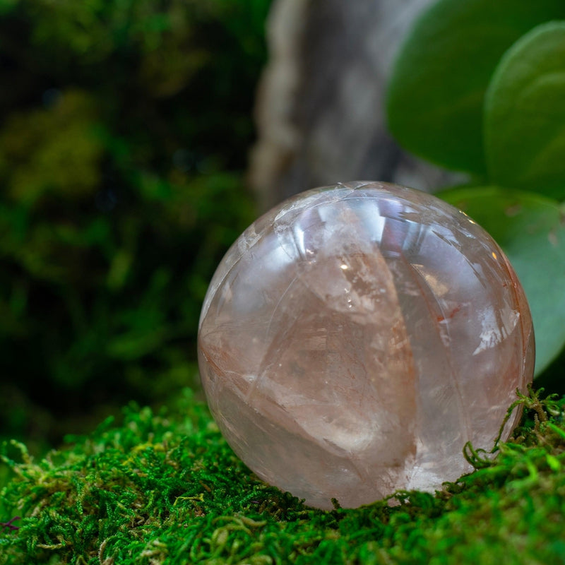 Natural Red Hematoid Quartz Sphere || Madagascar-Nature's Treasures