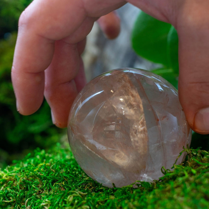 Natural Red Hematoid Quartz Sphere || Madagascar-Nature's Treasures