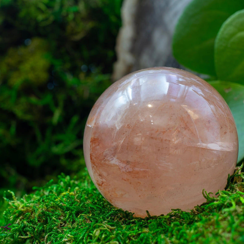 Natural Red Hematoid Quartz Sphere || Madagascar-Nature's Treasures