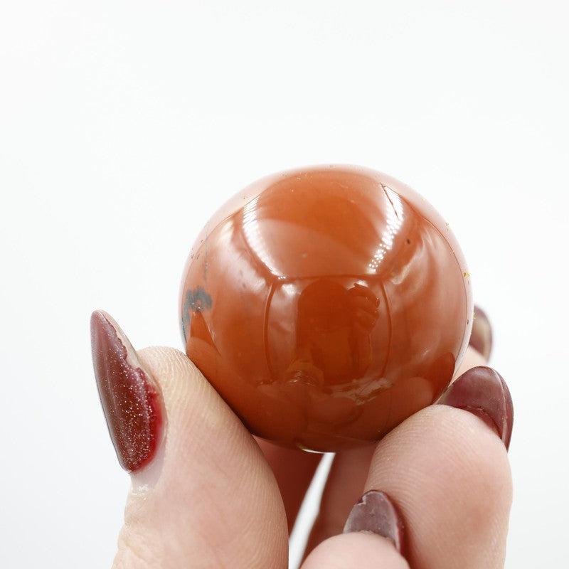 Natural Red Jasper Spheres || Grounding Stone-Nature's Treasures