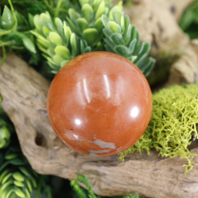Natural Red Jasper Spheres || Grounding Stone-Nature's Treasures
