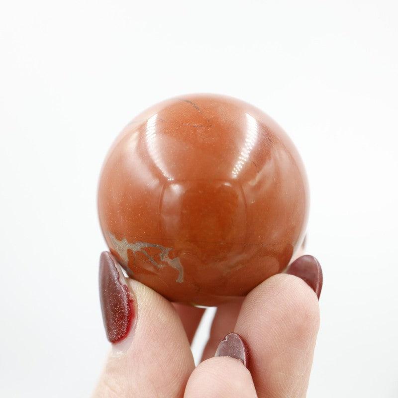 Natural Red Jasper Spheres || Grounding Stone-Nature's Treasures