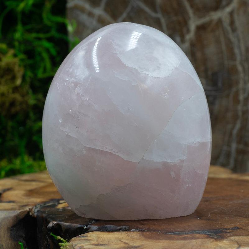 Natural Rose Quartz Free Form | Polished Pink Crystal-Nature's Treasures