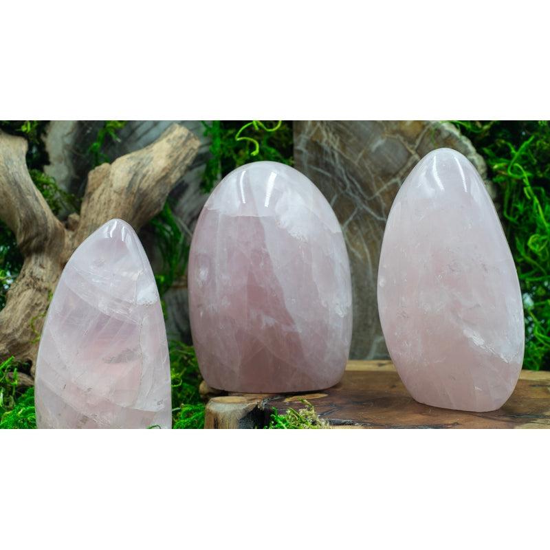 Natural Rose Quartz Free Form | Polished Pink Crystal-Nature's Treasures