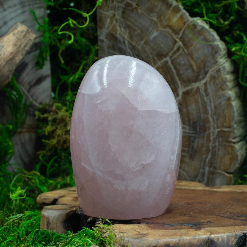 Natural Rose Quartz Free Form | Polished Pink Crystal-Nature's Treasures