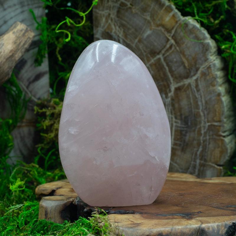 Natural Rose Quartz Free Form | Polished Pink Crystal-Nature's Treasures