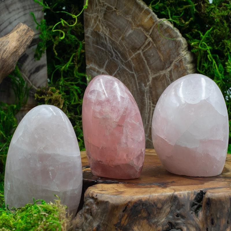 Natural Rose Quartz Free Form | Polished Pink Crystal-Nature's Treasures
