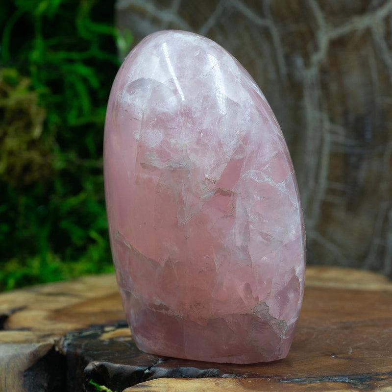 Natural Rose Quartz Free Form | Polished Pink Crystal-Nature's Treasures