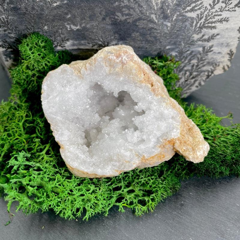 Natural Rough Druzy Quartz Geode Pair || Morocco-Nature's Treasures