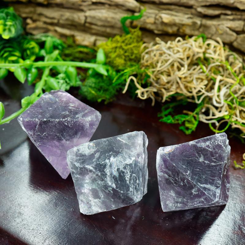 Natural Rough Large Purple Fluorite Octahedron || Trunk Show 2024-Nature's Treasures
