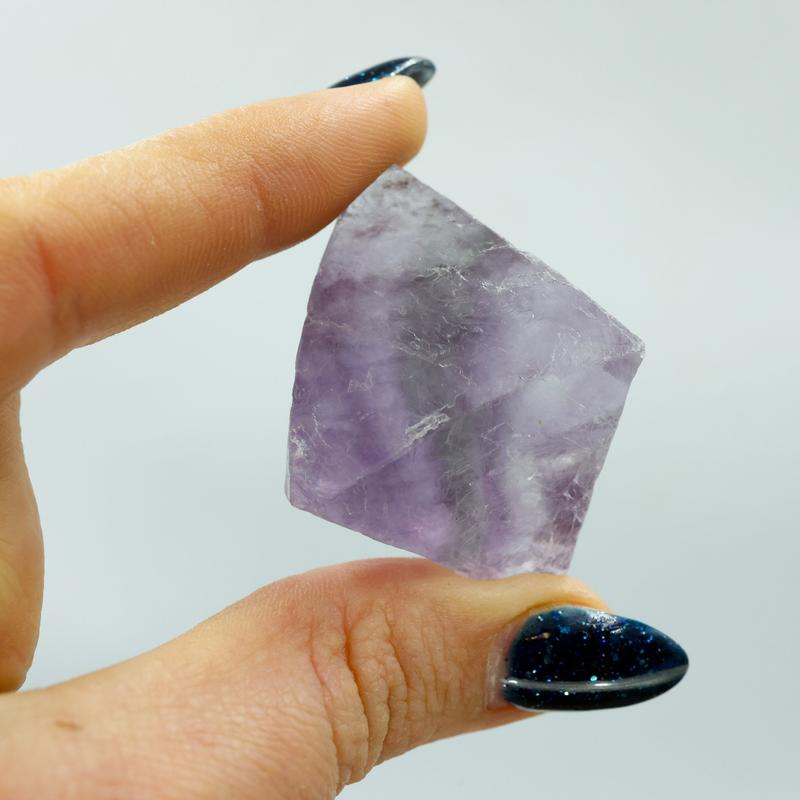 Natural Rough Large Purple Fluorite Octahedron || Trunk Show 2024-Nature's Treasures