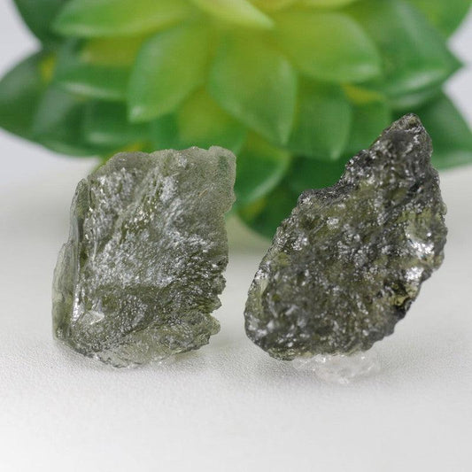 Natural Rough Moldavite Specimen Gram Piece || Czech Republic-Nature's Treasures