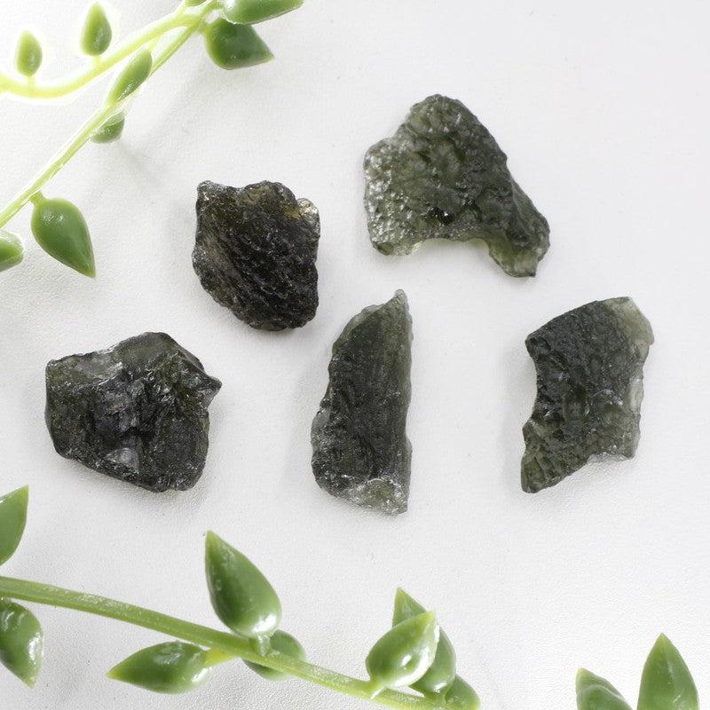 Natural Rough Moldavite Specimen Gram Piece || Czech Republic-Nature's Treasures