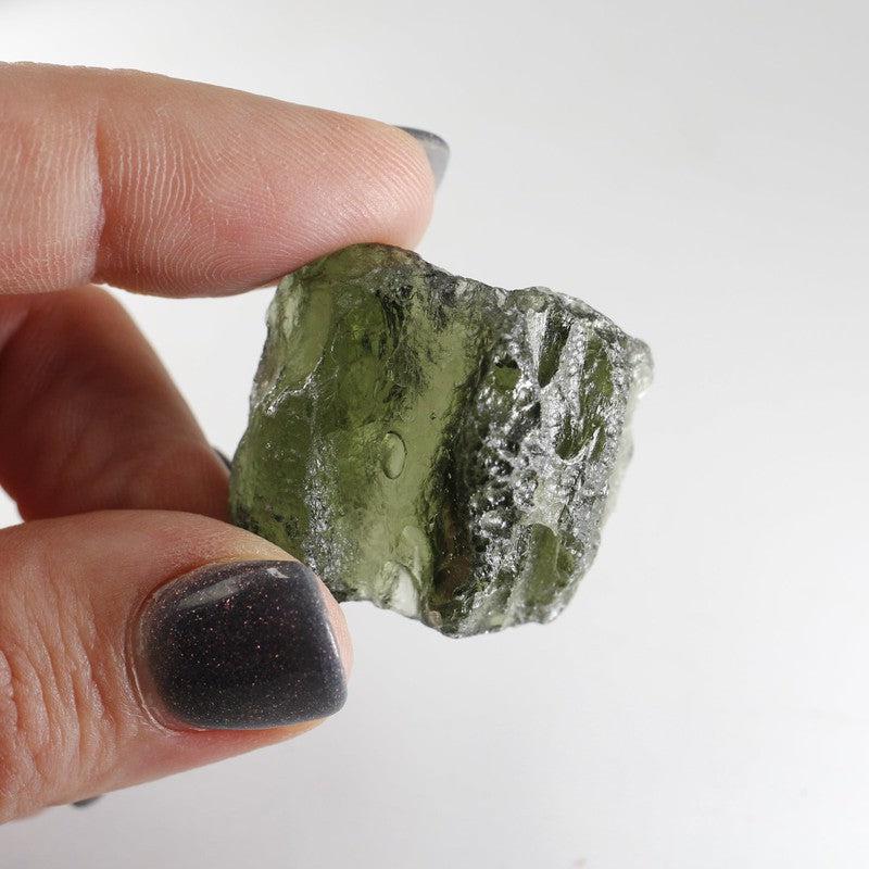 Natural Rough Moldavite Specimen Gram Piece || Czech Republic-Nature's Treasures