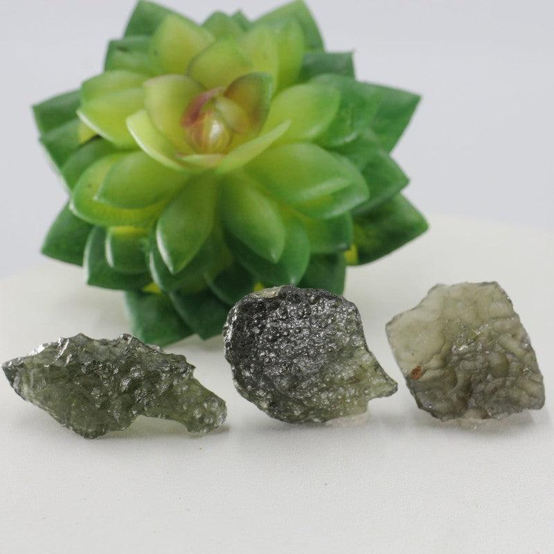 Natural Rough Moldavite Specimen Gram Piece || Czech Republic-Nature's Treasures