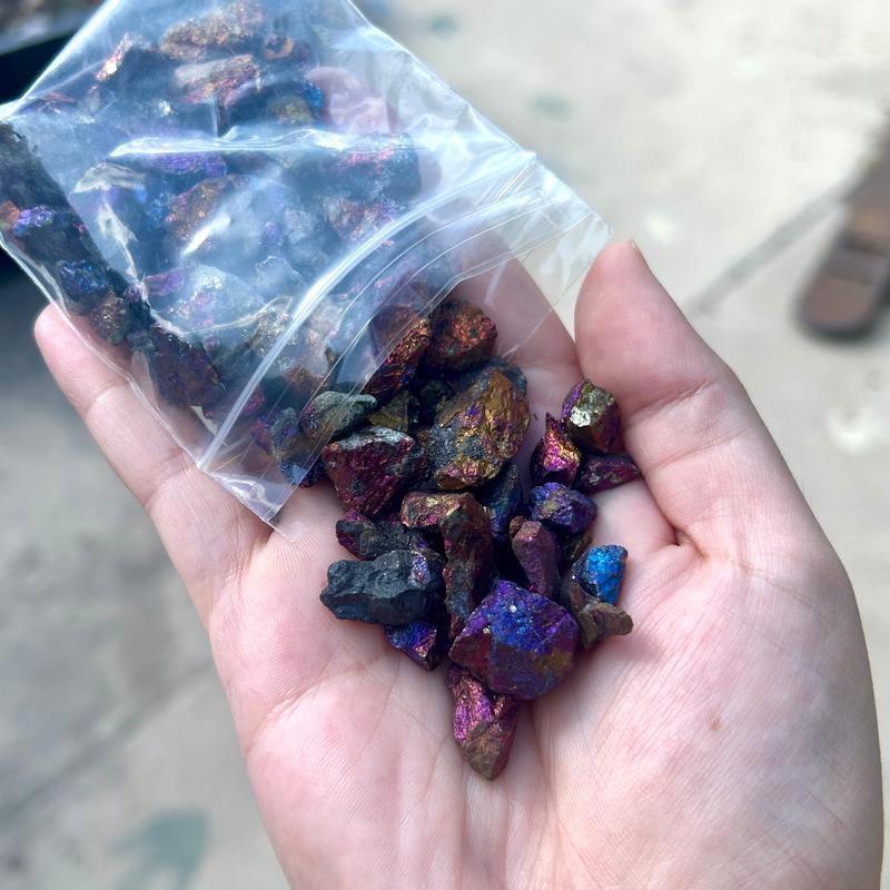 Natural Rough Peacock Ore Chalcopyrite Bulk || Spain-Nature's Treasures