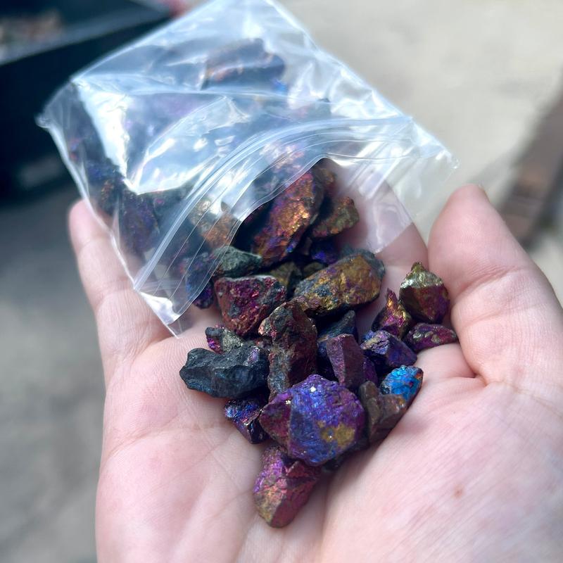 Natural Rough Peacock Ore Chalcopyrite Bulk || Spain-Nature's Treasures