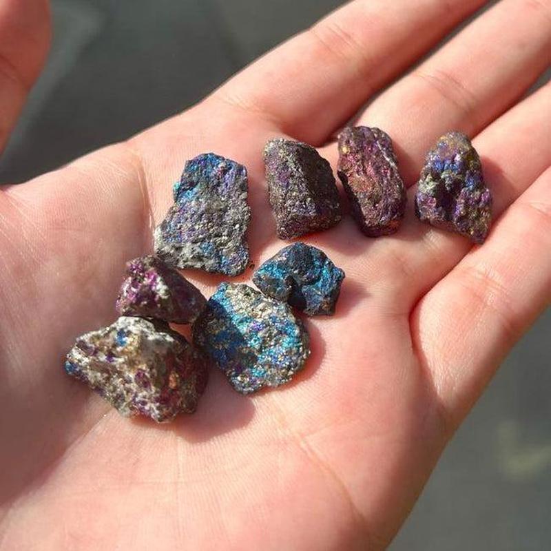 Natural Rough Peacock Ore Chalcopyrite Bulk || Spain-Nature's Treasures