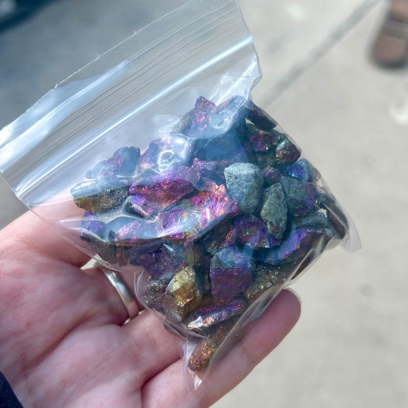 Natural Rough Peacock Ore Chalcopyrite Bulk || Spain-Nature's Treasures