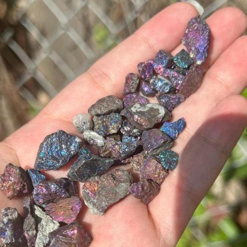 Natural Rough Peacock Ore Chalcopyrite Bulk || Spain-Nature's Treasures
