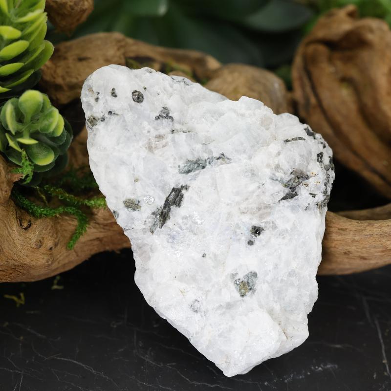 Natural Rough Rainbow Moonstone Chunk || India-Nature's Treasures