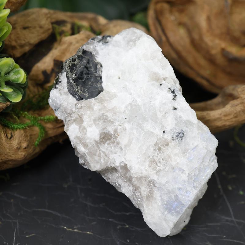 Natural Rough Rainbow Moonstone Chunk || India-Nature's Treasures