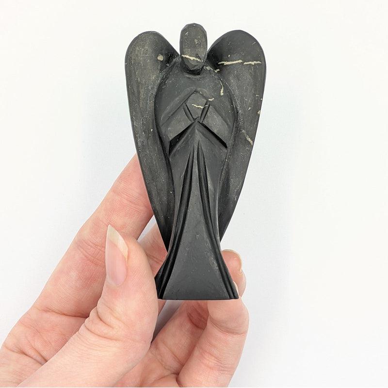 Natural Shungite Angel Carvings || EMF Blocker, Protections || Russia-Nature's Treasures