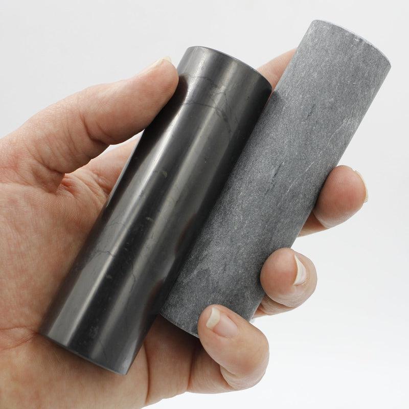Natural Shungite Harmonizer Pair Set Rods Massage Tool || Purification-Nature's Treasures